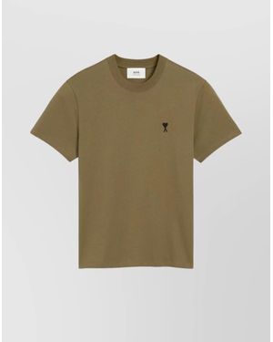 AMI｜SHORT-SLEEVED ROUND NECK T-SHIRTS (BFUTS005 726 100 AMI Paris AMI DE COEUR TEE White | BSTN Store