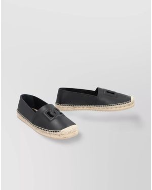 Dolce & Gabbana Leather Espadrilles - Natural