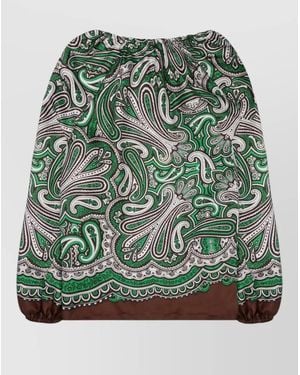 P.A.R.O.S.H. Paisley-Print Silk Blouse - Green