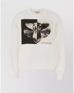 McQueen Cotton Printed Sweatshirt - Multicolour