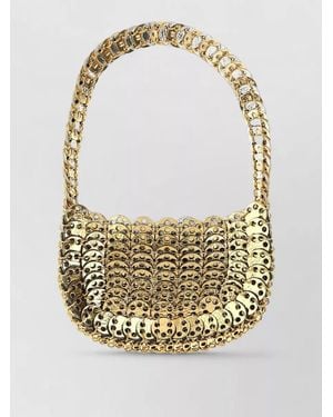 Rabanne Moon Flip Reversible Chainmail Mini Shoulder Bag - Metallic