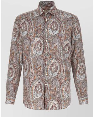 Etro Floral Paisley Cotton Shirt - Multicolour