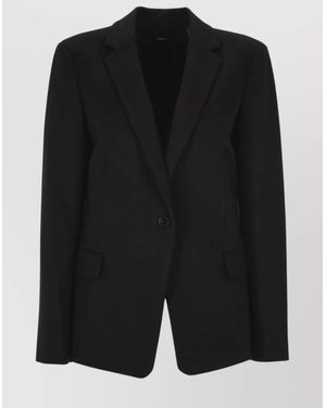 Theory Jacket Front Button - Black