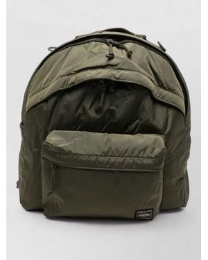 Porter-Yoshida and Co Backpack Adjustable Shoulder Straps Front Pocket Top Handle - Green