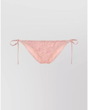 Versace Baroque Print Bikini Bottoms - Pink
