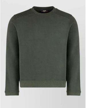 K-Way Perruel Crewneck Cotton Cashmere Jumper - Green