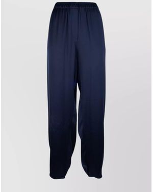 Giorgio Armani Silk Track Trousers - Blue