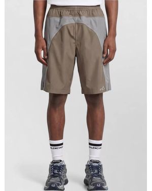 Balenciaga Mid-Rise Oversized Track Shorts - Grey