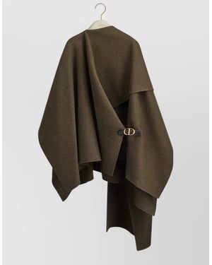 Dior Coat Draped Design Belted Detail Jacket - Brown