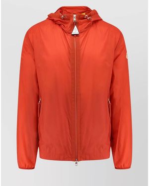 Moncler Genius Hooded Nylon Windbreaker Jacket - Orange