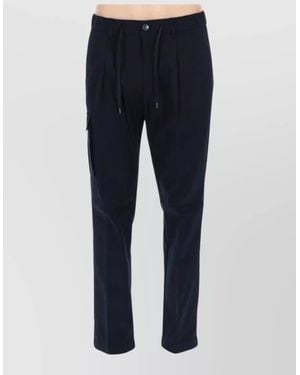 Herno Tailored Pants Side Pocket Belt Loops - Blue