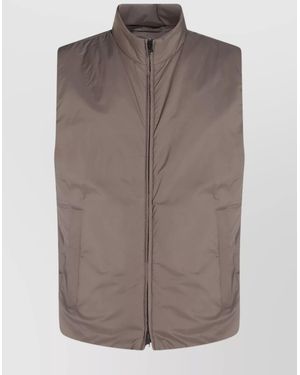 Herno Ecoage Puffer Gilet - Brown