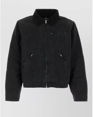 Represent Cotton Padded Single Breasted Jacket - Black