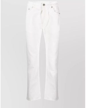 Palm Angels Denim Straight-Leg Jeans - White