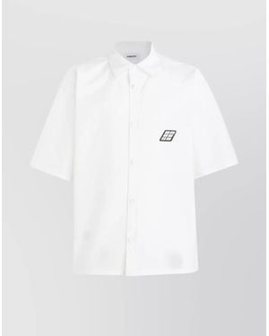 Ambush Cotton Oversized Short-Sleeve Shirt - White