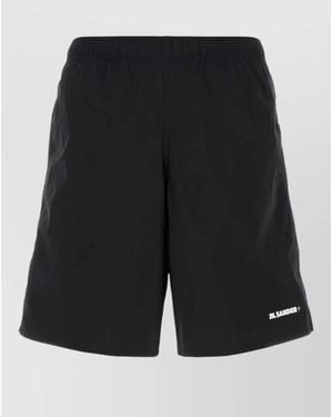 Jil Sander Stretch Nylon Swim Shorts - Black