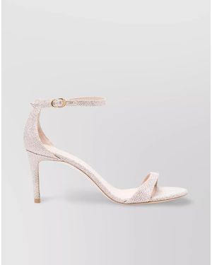 Stuart Weitzman Open Toe Stiletto Heel Sandals - Pink