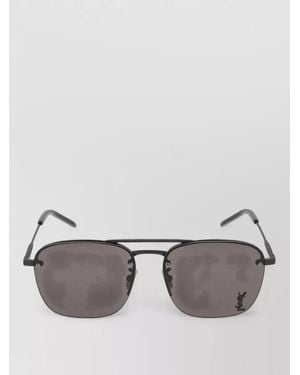 Saint Laurent Sunglasses Sl 309 M 001 Metal Double Bridge - Grey