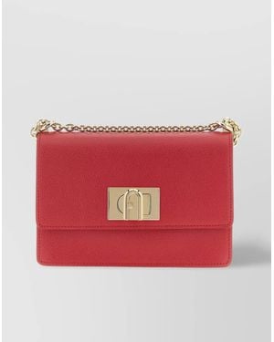 Furla Mini Chain Strap Crossbody Bag - Red