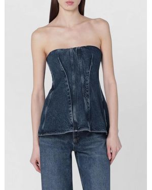 Agolde Top Lara Denim - Blue