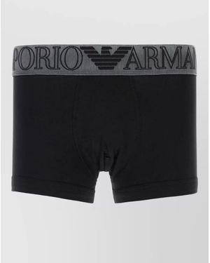 Emporio Armani Stretch Boxer Briefs - Black