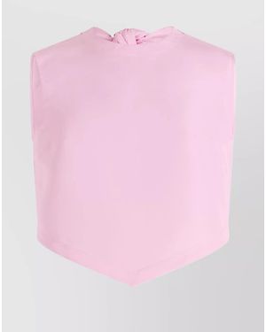 Patou Sleeveless Open Back Blouse - Pink