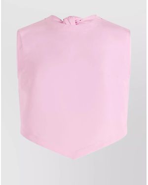 Patou Sleeveless Open Back Blouse - Pink