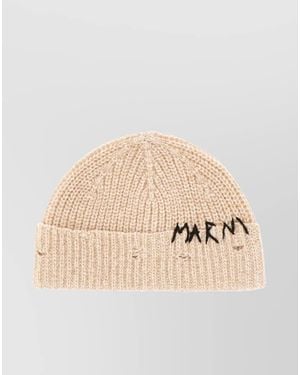 Marni Wool Beanie - Natural