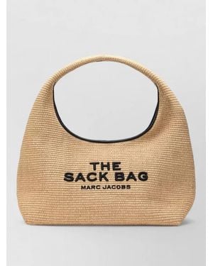 Marc Jacobs Shoulder Bag Top Handle Woven Texture - Natural