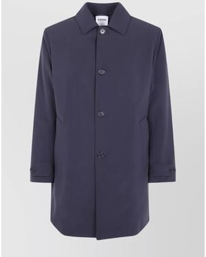 Aspesi Single Breasted Coat - Blue