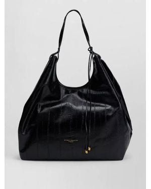 Gianni Chiarini Hobo Shoulder Bag Versatile Modern Silhouette - Black