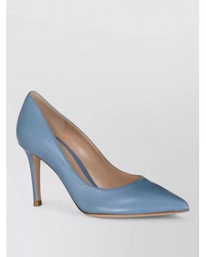 Gianvito Rossi Leather High Heel Pumps - Blue