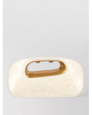 Cult Gaia Acrylic Clutch - Natural