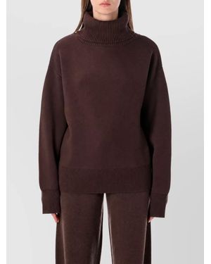 Rhea Costa Wool Turtleneck Jumper - Purple