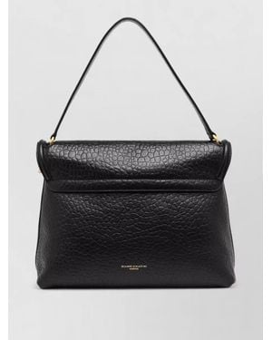 Gianni Chiarini Bea Clutch Bag Tone Hardware Strap - Black