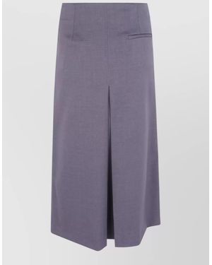 DR. HOPE Asymmetric Midi Skirt - Purple