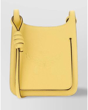 MCM Mini Leather Crossbody Bag - Yellow