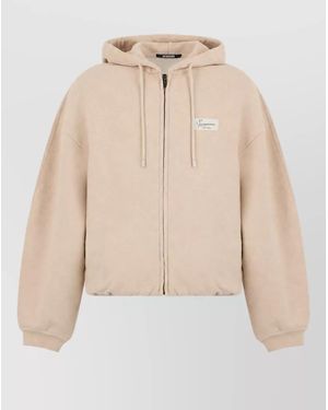 Jacquemus Cotton Relaxed-Fit Hooded Sweatshirt - Natural