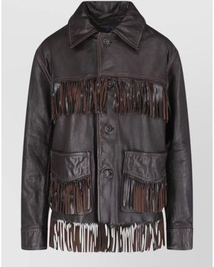 Polo Ralph Lauren Leather Coat - Black