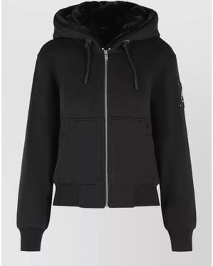 Moose Knuckles Bunny Cotton Blend Hooded Sweatshirt - Black