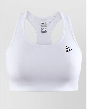 C.r.a.f.t Motion Bra Elastic Band Racerback Design - White