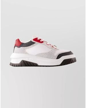 Versace Leather Low-Top Trainers - Pink