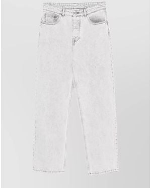 Drole de Monsieur Denim Straight-Leg Jeans - White