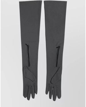 Dolce & Gabbana Viscose Elbow Length Gloves - Gray