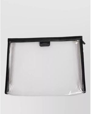Dolce & Gabbana Transparent Pvc Clutch Pouch Bag - White