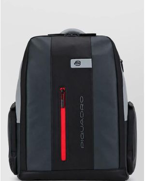 Piquadro Leather Backpack - Black