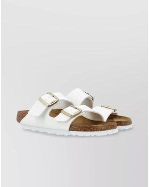 Birkenstock Patent Sandals - White