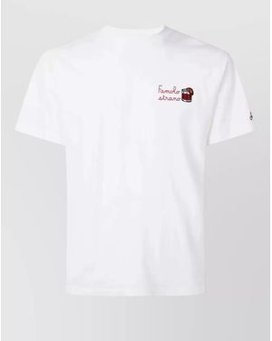MC2 Saint Barth Arnott Crew Neck Graphic Embroidered T-Shirt - White