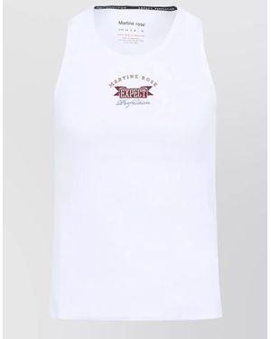 Martine Rose Sleeveless Cotton Vest - White