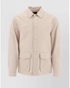 Vince Cotton-Blend Utility Jacket - Natural